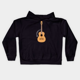 City of Music Nashville Tennessee guitar home of country music USA city break Kids Hoodie